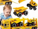 Woopie autotransporter med gravemaskine og tipvogn