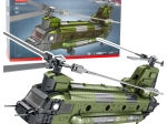 Byggesæt militærhelikopter CH-47 CHINOOK – 1451 klodser