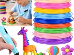 Sæt PCL-filamenter til 3D-pen, 10 farver, 50 m
