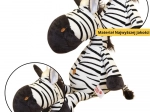 Plys legetøj zebra sort-hvid 25 cm