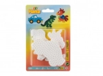 Underlag til strygeperler med motiver Auto, Papegøje og Dinosaur