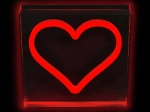 LED neon natlampe hjerte rød 2Kids Toys