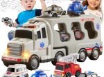 Woopie redningssæt 5 i 1 med trækker og køretøjer