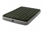 Oppustelig dobbeltmadras 203 × 152 cm med indbygget fodpumpe INTEX