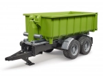 Bruder grøn trailer med tipcontainer 1:16