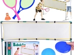 Sportsæt 3-i-1: Volleyballnet, badminton­sæt, flyvende disk