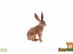 Plastfigur af markhare 6 cm