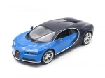 RC bil Bugatti Chiron 1:14 med LED og 2,4 GHz fra Rastar – blå