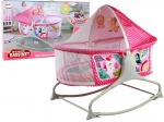 Multifunktionel Baby Seng med Vugge 2i1 i Pink Farve