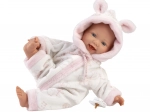 Llorens Little Baby realistisk dukke baby med blødt stofkrop