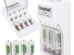 Universal batterioplader til AA og AAA