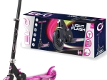 EVO børnefolde-sparkcykel Light Flash med LED-dæk – pink