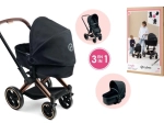 Dukkevogn CYBEX Black 3-i-1 (36–52 cm)
