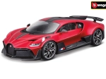 Modelbil Bugatti Divo i skala 1:18, metallisk rød