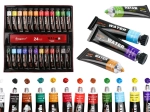Sæt akrylmaling i tuber – 24 farver