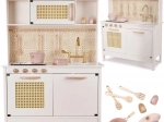 Træ legekøkken i MDF retro boho 100 cm med tilbehør
