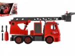 Skruebart brandbil 36 cm med lys og lyd, sprøjter vand