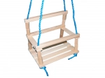 Trægyngestol til børn til både indendørs og udendørs brug