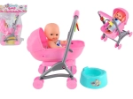 Babydukke med barnevogn og potte
