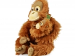 Plysjet orangutang med unge 28 cm ECO-FRIENDLY