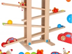 Træ kuglebane sæt Montessori XXL