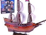 3D puslespil skib Golden Hind, 108 brikker