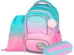 Skolesæt OXYBAG OXY NEXT Ombre Pink – rygsæk, penalhus og pose