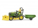 Havetraktor JOHN DEERE X949 med BRUDER gartnerfigur