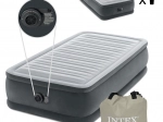 Oppustelig madras til én person 191 × 99 cm med elektrisk pumpe Intex Deluxe