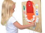 Masterkidz vægmonteret sansemotorisk tavle mundhygiejne – Flex Montessori