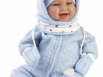 Realistisk babydukke med blødt stofkrop 44 cm