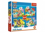 Puslespil 4i1 Paw Patrol Løbende Vovser