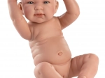 Llorens New Born pige – realistisk babydukke, fuld vinylkrop 40 cm