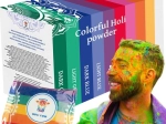 Farverigt holi-pulver – sæt 10×100 g