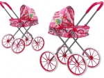 Sammenklappelig dukkevogn med liggedel og kaleche, 60 cm