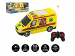 RC-ambulance med 27 MHz fjernbetjening, 20 cm, med lys