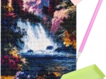 Diamantmosaik 5D – vandfald 30 × 40 cm