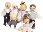 Familie af trædukker til dukkehus Le Toy Van (7 stk.)