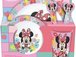 Plast spisesæt MINNIE, 5 dele