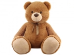 Plys bamse 140 cm med sløjfe