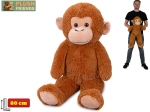 Plysabe abe 80 cm Plush Friends lysebrun