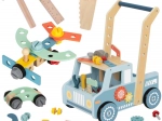 Træ gåvogn-bil og mini værksted STEM TOOKY TOY