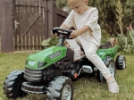 Woopie pedaltraktor Farmer GoTrac Maxi med trailer og stille hjul