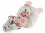 Guca realistisk babydukke med lyde, blødt stofkrop 38 cm