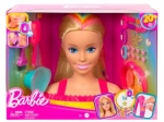 Barbie stylinghoved neon regnbue blondt hår