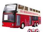 RC to-etagers bus 1:18 rød med fjernbetjening