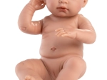 Llorens New Born pige – realistisk dukke med fuld vinylkrop 43 cm