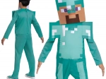 Børnekostume Steve i diamantpanser Minecraft 127–136 cm (7–8 år)