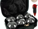 Pétanque-sæt – 6 metalkugler med etui