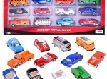 Sæt med retro metalbiler 1:64 (12 stk)